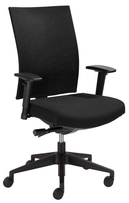 Bureaustoel zwart 1808