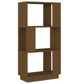 vidaXL Boekenkast/kamerscherm 51x25x101 cm grenenhout honingbruin