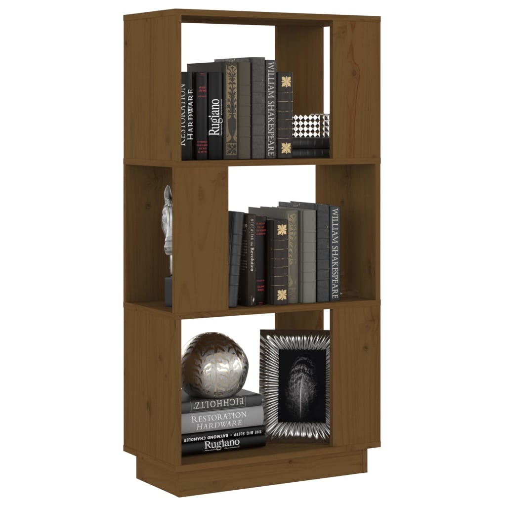 vidaXL Boekenkast/kamerscherm 51x25x101 cm grenenhout honingbruin