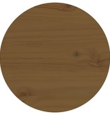 vidaXL Tafelblad Ø30x2,5 cm massief grenenhout bruin