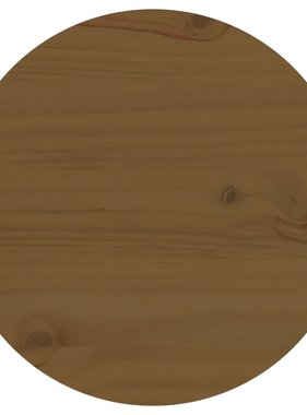 vidaXL Tafelblad Ø30x2,5 cm massief grenenhout bruin