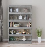 vidaXL Boekenkast/kamerscherm 100x30x166 cm grijs sonoma eikenkleurig