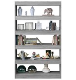 vidaXL Boekenkast/kamerscherm 100x30x166 cm grijs sonoma eikenkleurig