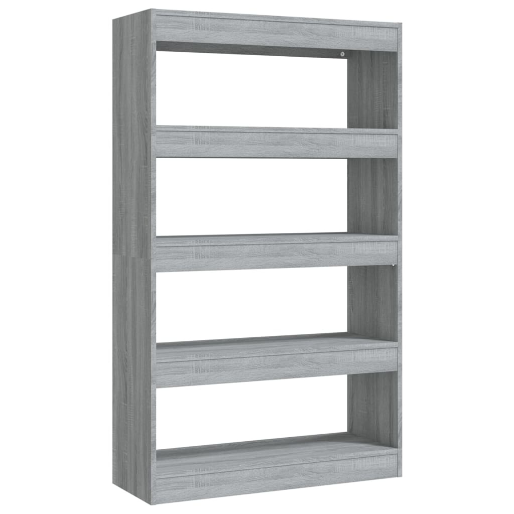 vidaXL Boekenkast/kamerscherm 80x30x135 cm spaanplaat grijs sonoma