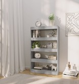 vidaXL Boekenkast/kamerscherm 80x30x135 cm spaanplaat grijs sonoma