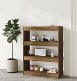 vidaXL Boekenkast/kamerscherm 80x30x103 cm bewerkt hout bruineiken