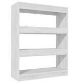 vidaXL Boekenkast/kamerscherm 80x30x103 cm bewerkt hout grijs sonoma