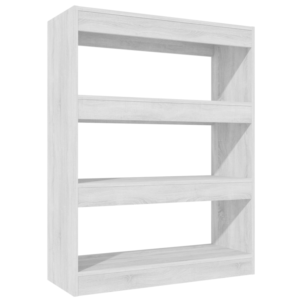 vidaXL Boekenkast/kamerscherm 80x30x103 cm bewerkt hout grijs sonoma