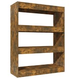 vidaXL Boekenkast/kamerscherm 80x30x103 cm bewerkt hout sonoma eiken