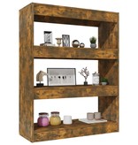 vidaXL Boekenkast/kamerscherm 80x30x103 cm bewerkt hout sonoma eiken