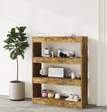 vidaXL Boekenkast/kamerscherm 80x30x103 cm bewerkt hout sonoma eiken