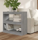 vidaXL Boekenkast/kamerscherm 80x30x72 cm grijs sonoma eikenkleurig