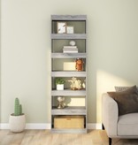 vidaXL Boekenkast/kamerscherm 60x30x198 cm grijs sonoma eikenkleurig