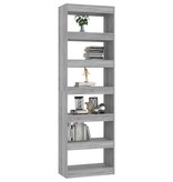 vidaXL Boekenkast/kamerscherm 60x30x198 cm grijs sonoma eikenkleurig