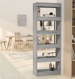 vidaXL Boekenkast/kamerscherm 60x30x166 cm spaanplaat grijs sonoma