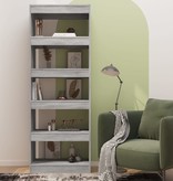 vidaXL Boekenkast/kamerscherm 60x30x166 cm spaanplaat grijs sonoma