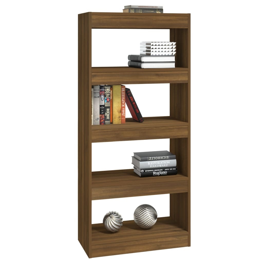 vidaXL Boekenkast/kamerscherm 60x30x135 cm bewerkt hout bruineiken