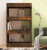 vidaXL Boekenkast/kamerscherm 60x30x103 cm spaanplaat gerookt eiken