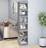 vidaXL Boekenkast/kamerscherm 40x30x198 cm grijs sonoma eikenkleurig