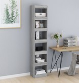 vidaXL Boekenkast/kamerscherm 40x30x198 cm grijs sonoma eikenkleurig