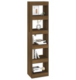 vidaXL Boekenkast/kamerscherm 40x30x166 cm bruineikenkleurig