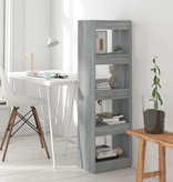 vidaXL Boekenkast/kamerscherm 40x30x135 cm grijs sonoma eikenkleurig