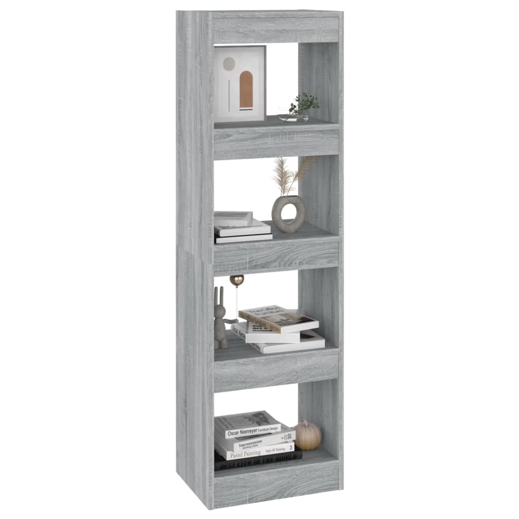 vidaXL Boekenkast/kamerscherm 40x30x135 cm grijs sonoma eikenkleurig