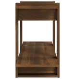 vidaXL Boekenkast 100x30x51 cm bewerkt hout bruineikenkleurig