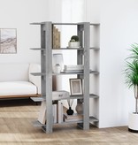 vidaXL Boekenkast/kamerscherm 100x30x160 cm grijs sonoma eikenkleurig