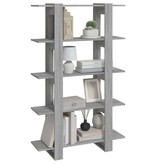 vidaXL Boekenkast/kamerscherm 100x30x160 cm grijs sonoma eikenkleurig