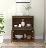 VidaXL Dressoir 60x34x75 cm massief grenenhout honingbruin