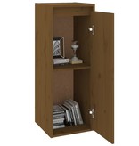 vidaXL Wandkast 30x30x80 cm massief grenenhout honingbruin