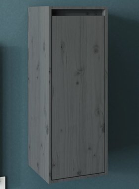 VidaXL Wandkast 30x30x80 cm massief grenenhout grijs