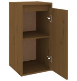 vidaXL Wandkast 30x30x60 cm massief grenenhout honingbruin