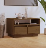 VidaXL Tv-meubel 60x35x37 cm massief grenenhout honingbruin