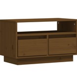 VidaXL Tv-meubel 60x35x37 cm massief grenenhout honingbruin