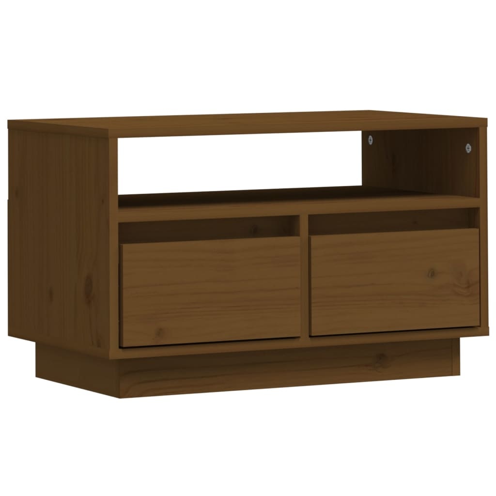 VidaXL Tv-meubel 60x35x37 cm massief grenenhout honingbruin