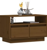 VidaXL Tv-meubel 60x35x37 cm massief grenenhout honingbruin