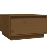 VidaXL Salontafel 55x56x32 cm massief grenenhout honingbruin