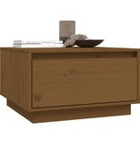 VidaXL Salontafel 55x56x32 cm massief grenenhout honingbruin