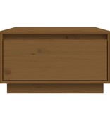 VidaXL Salontafel 55x56x32 cm massief grenenhout honingbruin