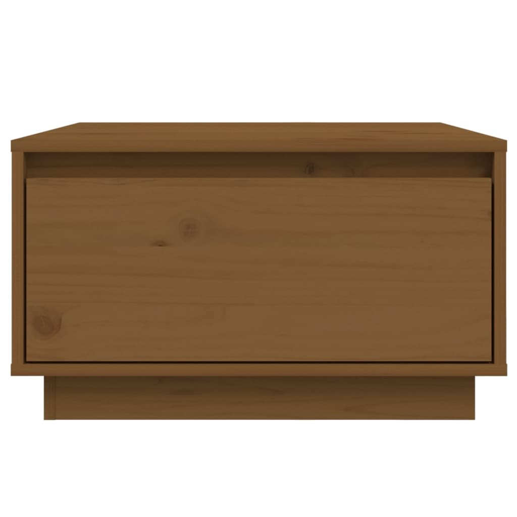 VidaXL Salontafel 55x56x32 cm massief grenenhout honingbruin