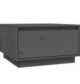 VidaXL Salontafel 55x56x32 cm massief grenenhout grijs