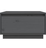 VidaXL Salontafel 55x56x32 cm massief grenenhout grijs