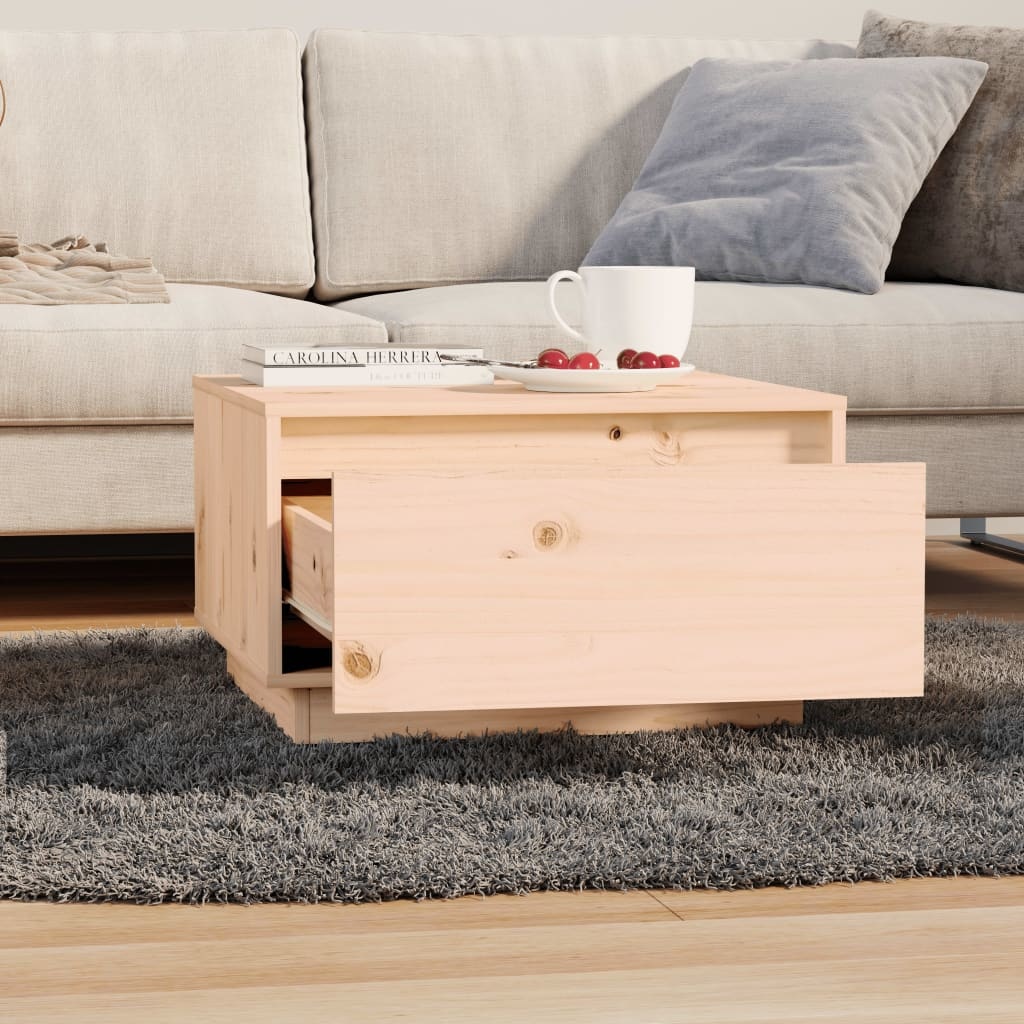 VidaXL Salontafel 55x56x32 cm massief grenenhout