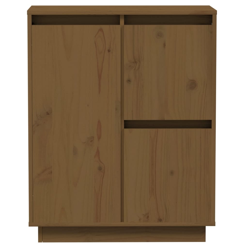 VidaXL Dressoir 60x34x75 cm massief grenenhout honingbruin