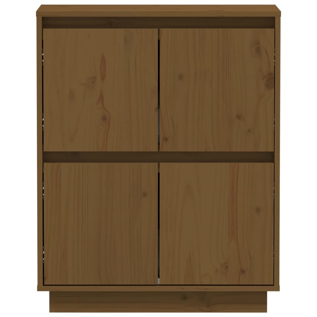 VidaXL Dressoir 60x34x75 cm massief grenenhout honingbruin