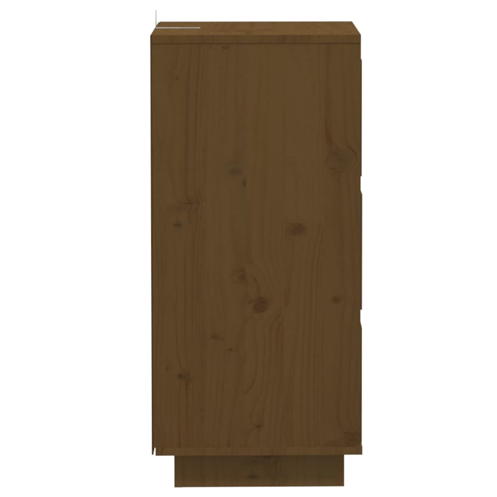 VidaXL Dressoirs 2 st 32x34x75 cm massief grenenhout honingbruin