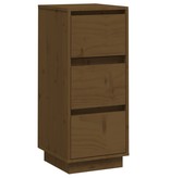 VidaXL Dressoir 32x34x75 cm massief grenenhout honingbruin