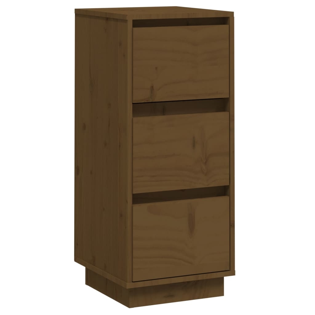 VidaXL Dressoir 32x34x75 cm massief grenenhout honingbruin